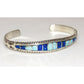 Navajo Opal Inlay Cuff Bracelet Sterling Silver Signed Native American Opal Bracelet Stacker M. Peynetsa The Southwestern Style Gallery