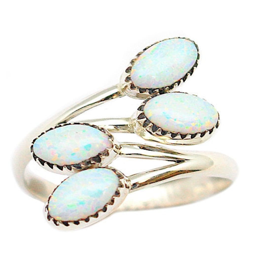 Navajo Opal Ring Size 8 Adjustable Sterling Silver Opal Statement Ring  Size 8 Native American The Southwestern Style Gallery