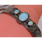 Navajo Opal Stacker Cuff Bracelet Sterling Native American 