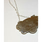 Navajo Orange Spiny Bar Necklace Sterling Silver Native 