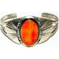 Navajo Orange Spiny Oyster Bracelet Sterling Silver Native 