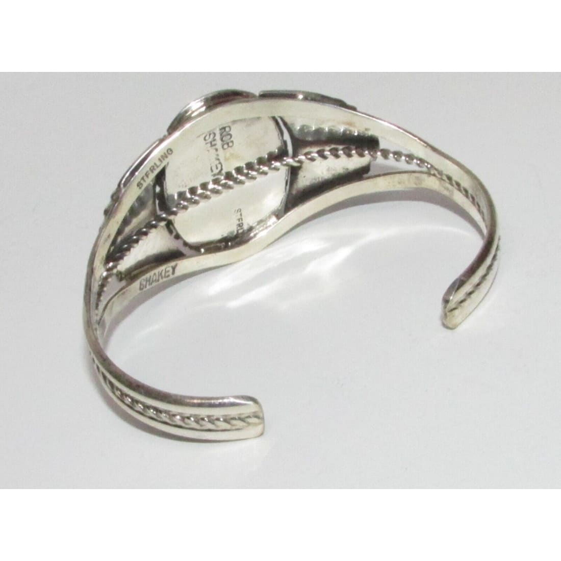 Navajo Orange Spiny Oyster Bracelet Sterling Silver Native 
