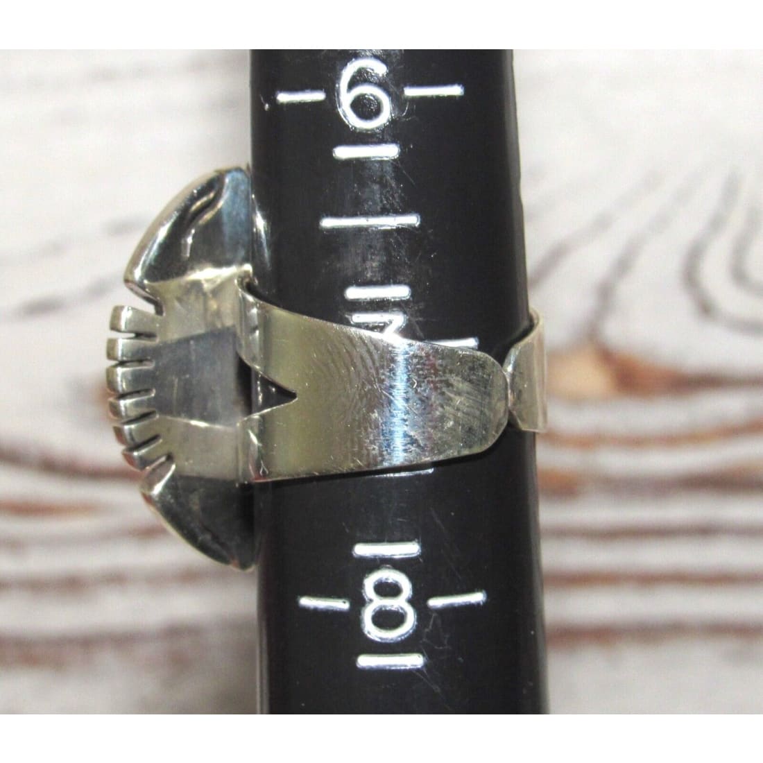 Navajo Orange Spiny Ring Size 7 Adjustable Sterling Silver R Platero Native American