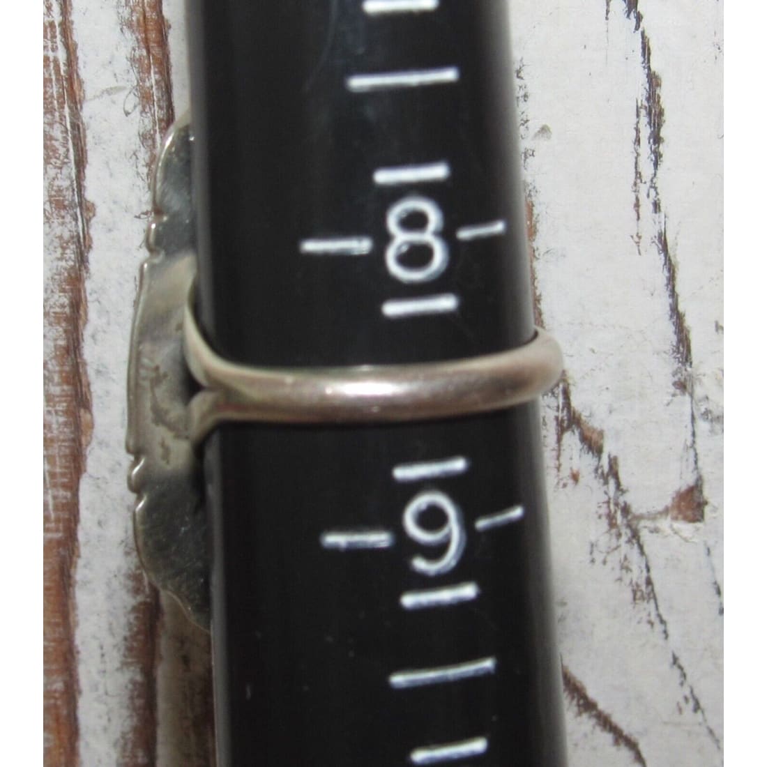 Navajo Orange Spiny Ring Size 8.5 Sterling Silver Native 