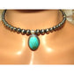 Navajo Pearls Adjustable Choker Necklace Sterling Silver