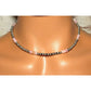 Navajo Pearls Choker Necklace Sterling Silver Pink Shell 16