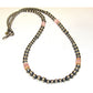 Navajo Pearls Choker Necklace Sterling Silver Pink Shell 18 