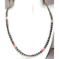 Navajo Pearls Choker Necklace Sterling Silver Pink Shell 18 