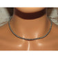 Navajo Pearls Necklace Sterling Silver Choker Necklace 16L -