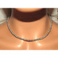 Navajo Pearls Necklace Sterling Silver Choker Necklace 16L -