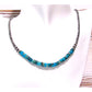 Navajo Pearls Necklace Sterling Silver Kingman Turquoise 