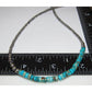 Navajo Pearls Necklace Sterling Silver Kingman Turquoise 