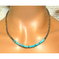 Navajo Pearls Necklace Sterling Silver Kingman Turquoise