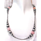 Navajo Pearls Necklace Sterling Silver Pink Conch Shell 18 