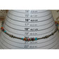 Navajo Pearls Necklace Sterling Silver Turquoise Orange 