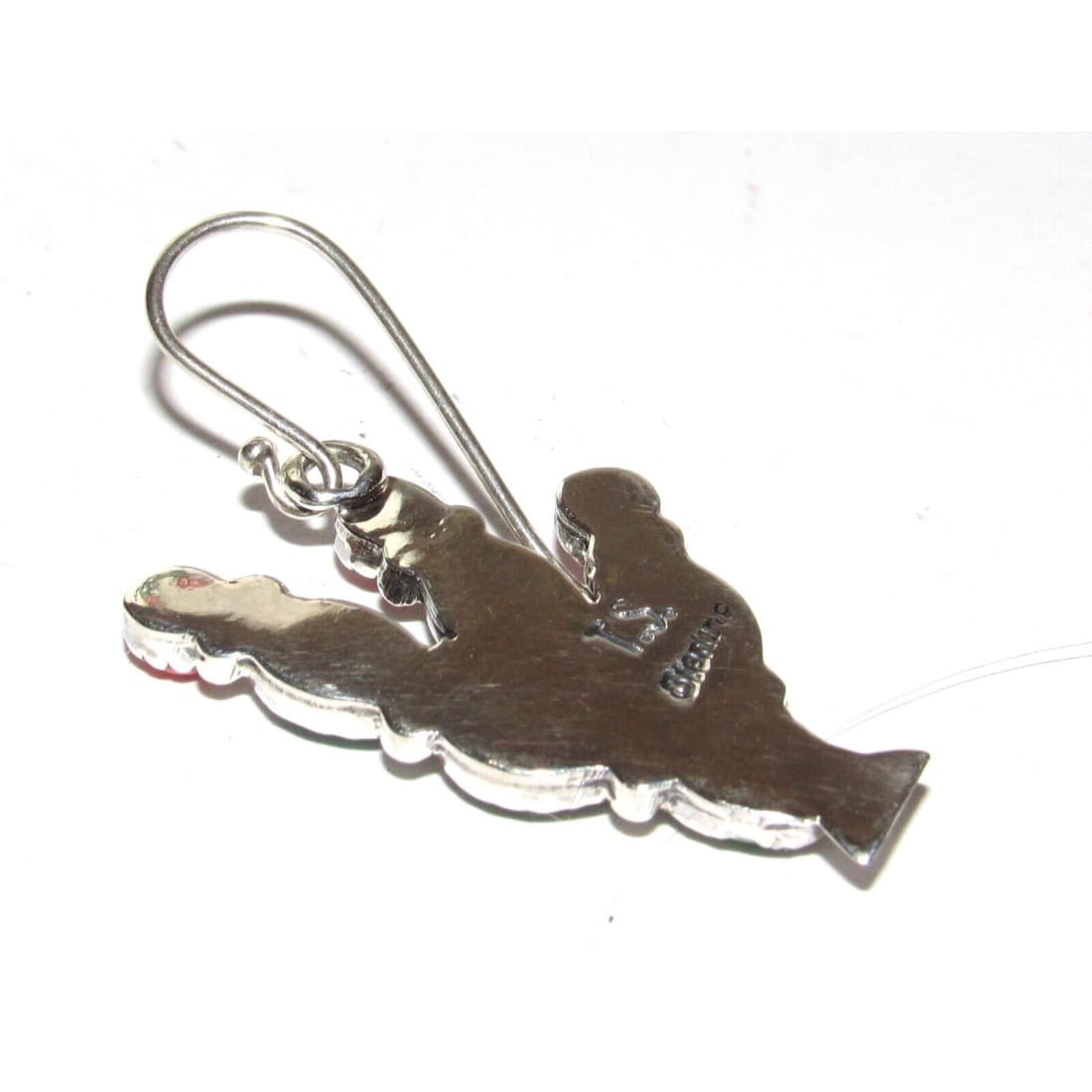Navajo Prickly Pear Cactus Earrings Sterling Silver 