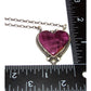 Navajo Purple Spiny Heart Bar Necklace Sterling Silver