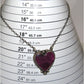 Navajo Purple Spiny Heart Bar Necklace Sterling Silver