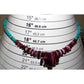 Navajo Purple Spiny Oyster Kingman Turquoise Heishi Necklace