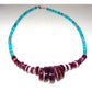 Navajo Purple Spiny Oyster Kingman Turquoise Heishi Necklace