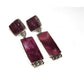 Navajo Purple Spiny Oyster Sterling Silver Dangle Statement 
