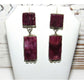 Navajo Purple Spiny Oyster Sterling Silver Dangle Statement 