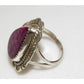Navajo Purple Spiny Ring Size 8.5 Sterling Silver Native 