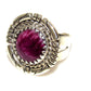 Navajo Purple Spiny Ring Size 8 Adjustable Sterling Silver R