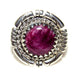 Navajo Purple Spiny Ring Size 8 Adjustable Sterling Silver R