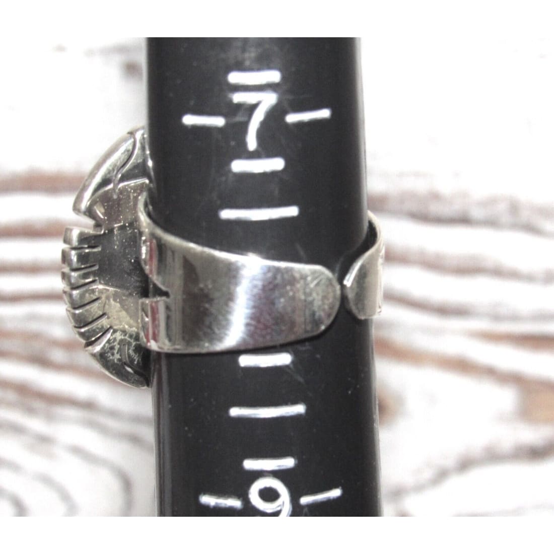 Navajo Purple Spiny Ring Size 8 Adjustable Sterling Silver R