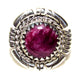 Navajo Purple Spiny Ring Size 8 Adjustable Sterling Silver R