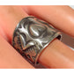 Navajo R.Willie Heart Ring Sz 6 Sterling Silver Signed Band 