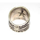 Navajo R.Willie Star Ring Sz 7 Sterling Silver Signed Band