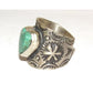 Navajo R.Willie Turquoise Heart Ring Sz 7.5 Sterling Signed