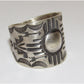 Navajo R.Willie Zia Ring Sz 14 Sterling Silver Signed Band 