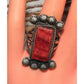 Navajo Red Spiny Ring Size 8 Sterling Silver Native American Signed Handmade Native American