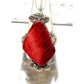 Navajo Red Spiny Ring Size 8 Sterling Silver Native American