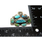 Navajo Royston & Kingman Turquoise Cluster Ring Sz 7