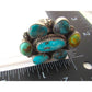 Navajo Royston & Kingman Turquoise Cluster Ring Sz 8