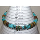 Navajo Royston & Kingman Turquoise Disc Heishi Necklace 