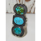 Navajo Royston & Number 8 Turquoise Statement Ring Sz 8 