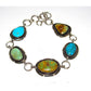 Navajo Royston Turquoise Adjustable Link Bracelet Sterling