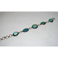 Navajo Royston Turquoise Adjustable Link Bracelet Sterling