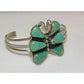 Navajo Royston Turquoise Butterfly Cuff Bracelet Sterling Silver Native American Signed The Southwestern Style Gallery