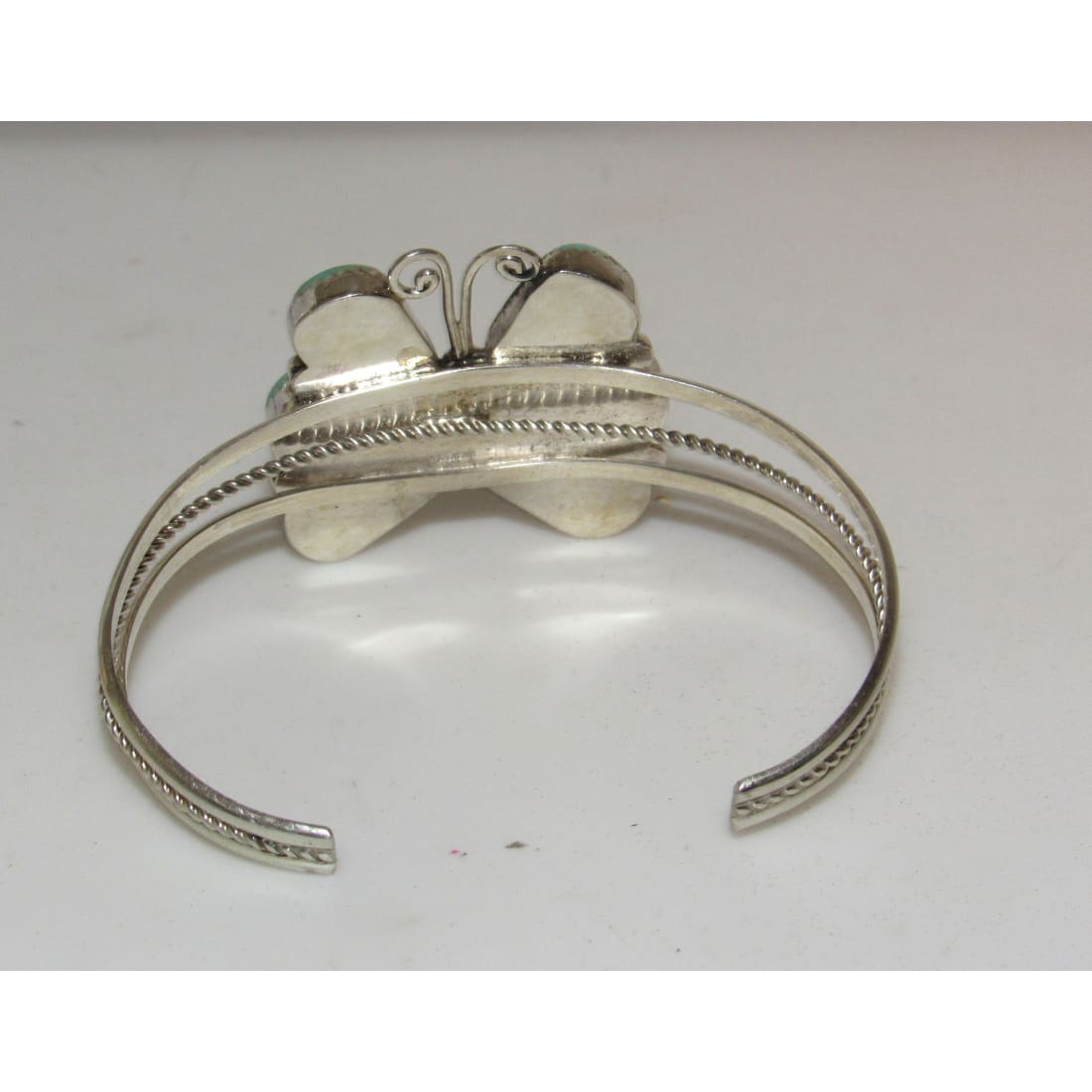 Navajo Royston Turquoise Butterfly Cuff Bracelet Sterling Silver Native American Signed The Southwestern Style Gallery