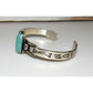 Navajo Royston Turquoise Cast Sterling Hand Etched Stacker 
