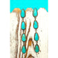 Navajo Royston Turquoise Dangle Earrings 4L Sterling Silver 