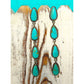 Navajo Royston Turquoise Dangle Earrings 4L Sterling Silver 