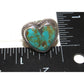 Navajo Royston Turquoise Heart Ring Sz 6 Sterling Silver
