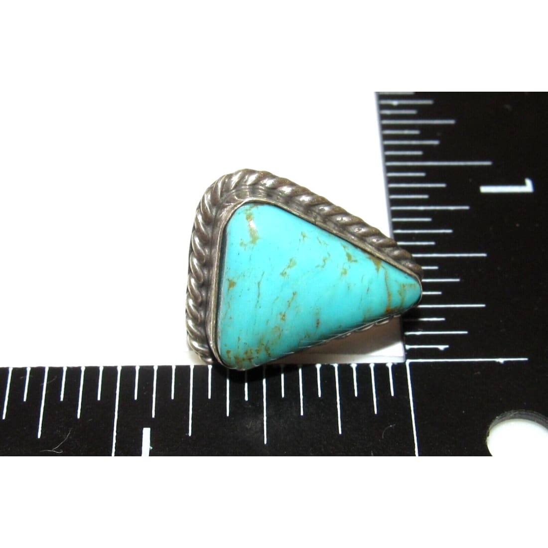 Navajo Royston Turquoise Post Earrings Sterling Silver 